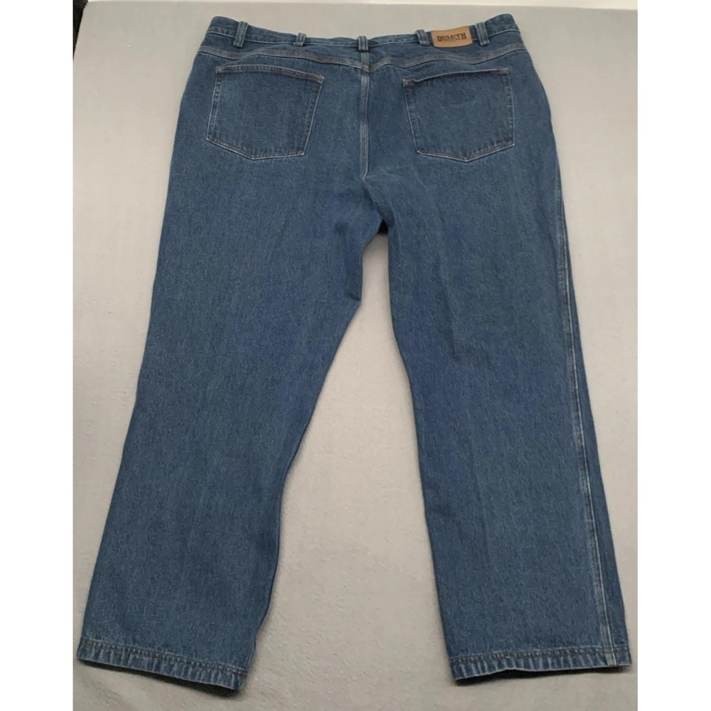 Duluth Trading Jean Men 48x32 Blue Straight Work Heavy Relaxed Fire Hose 3237-18 - Picture 3 of 10